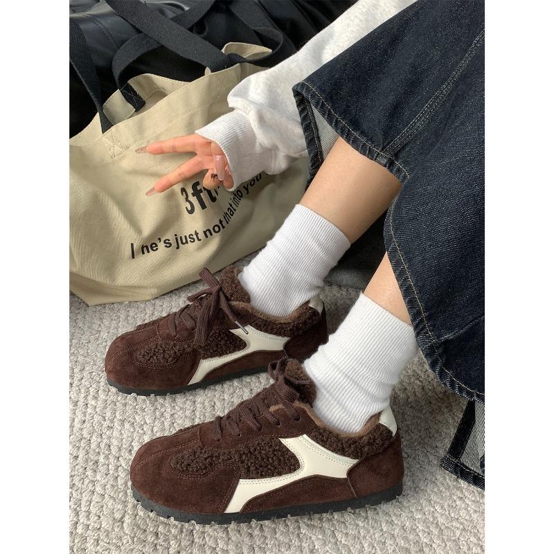 Winter new velvet casual shoes women's warm two cotton women's shoes 3136