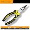 6-inch & 8-inch Multifunctional Pliers Set: Needle Nose, Flat Nose, Crimping, Wire Strippers