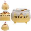 Adorabile Cuscino Peluche con Pelo Corto Imbottitura in Cotone PP Serie Gatto Pusheen