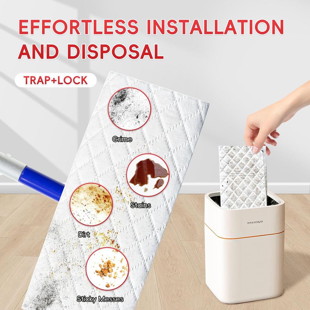 Mop Replacement Pads 30 Pieces Floor Cleaning Pads Household Mat For Hardwood Kitchen Living Room Dormitory Machine Wood Home