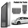 For Tesla Model 3 Y Auto Interior Parts Rest Brake Pedals Car Accessories Foot Pedal Aluminum Alloy With Rubber Pads Cover