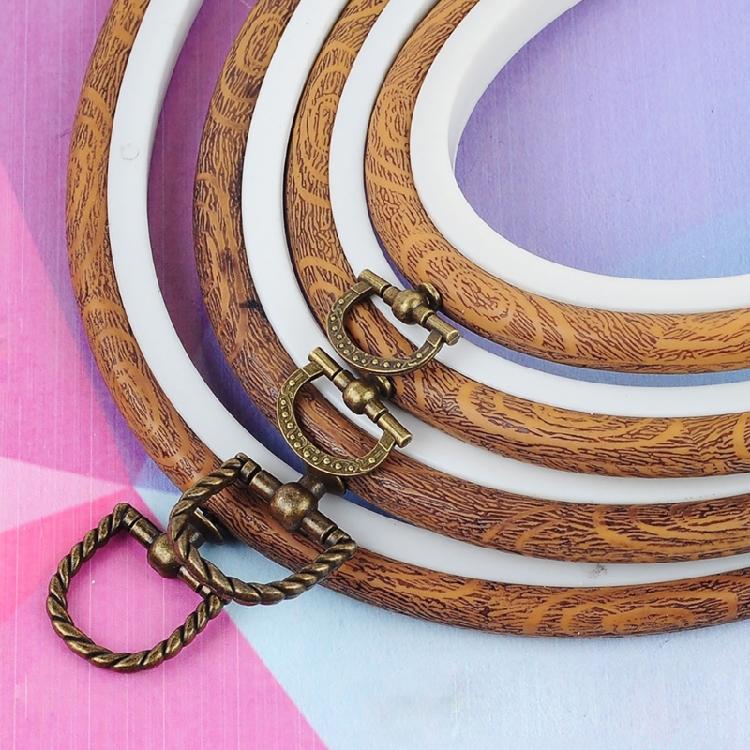 Decorative Crosses Stitching Hoop Embroidery Frame Round Embroidery Hoop Embroidery Circle Rings for Craft Enthusiasts