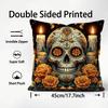 Anime Day of the Dead Cushion Cover Pattern Printed Pillowcase for Living Room Sofa Cushion Cover & Bedroom Decor