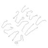 12pcs Headlight Bulb Retaining Spring Clips 5ZHSFULLKIT Metal Headlamp Bulb Holder Clip for H1 H3 H4 H7 Bulbs