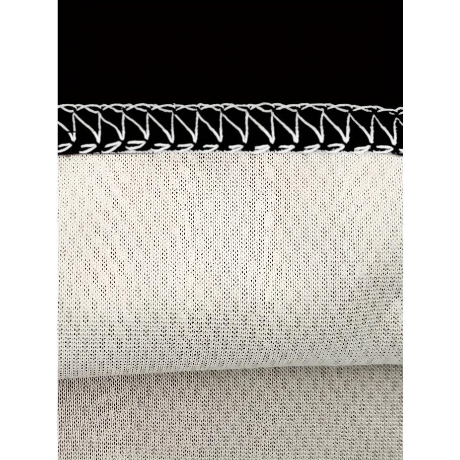 Men's Plus Size Summer T-Shirt with Monster Graphic, Fashionable Eye-Catching Tee, Round Neck, Polyester - Machine Washable, PLUS SIZE