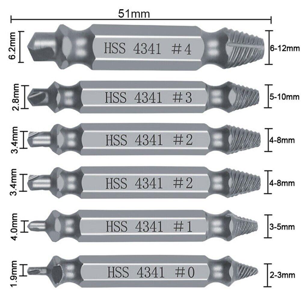 Extractor Extractor Set Practical 6Pcs Bolt Stud Remover