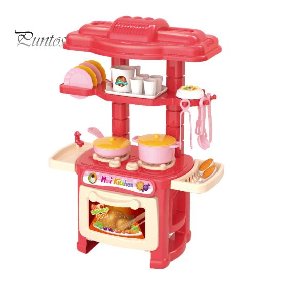 

47 шт. детский кухонный игровой набор ролевые игры готовка плита раковина пищевые аксессуары подарок для девочек мальчиков практическое развитие способностей многофункциональная игрушка красный