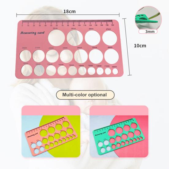 1 Set Nipple Measuring Ruler Double-sided Printing Soft Silicone Nipple Breast Pump Flange Ruler Home Use
