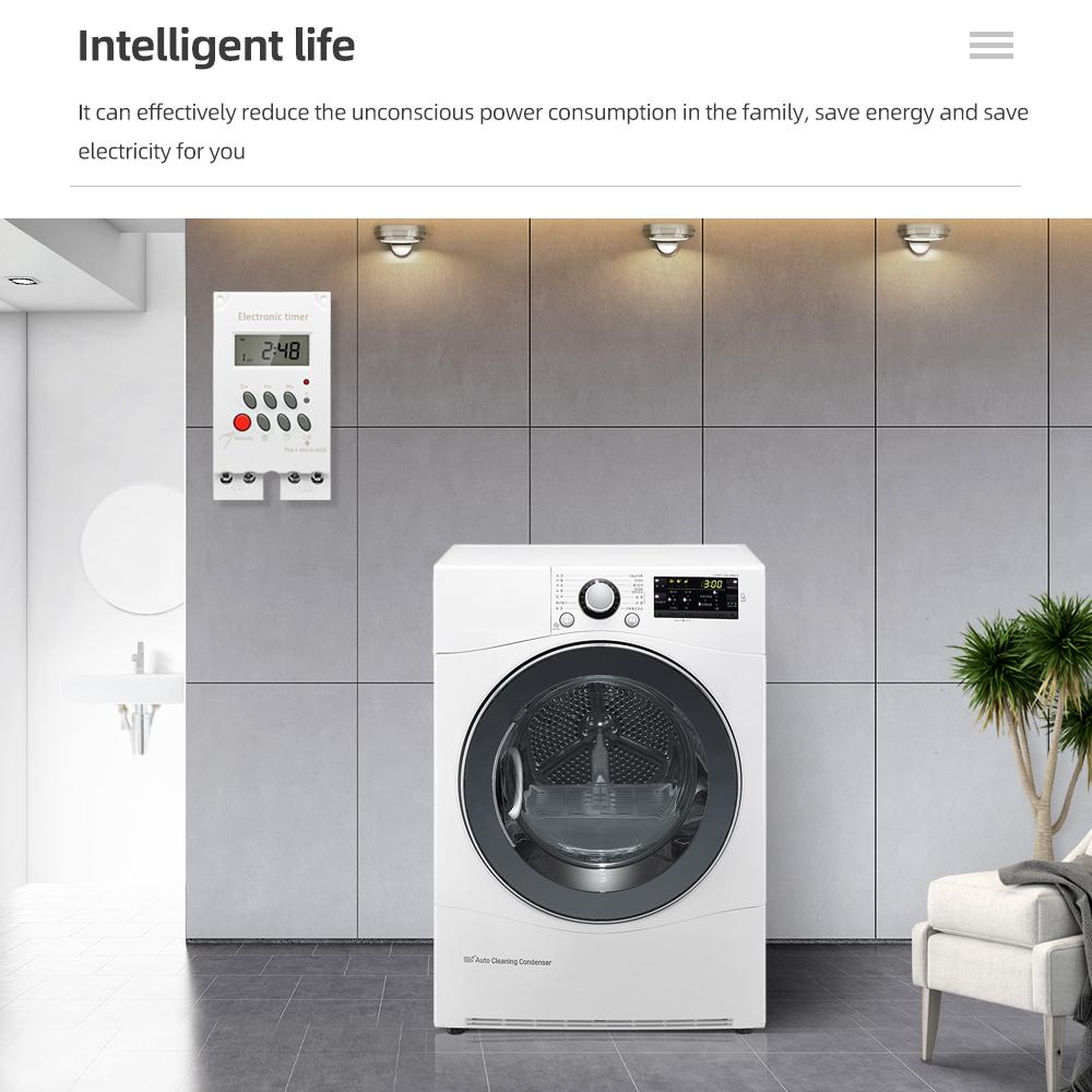 220V Digital Timer Switch Time Relay Programmable Timer Controller Plug Smart Socket For Universal Electric Appliance KG316T-II3