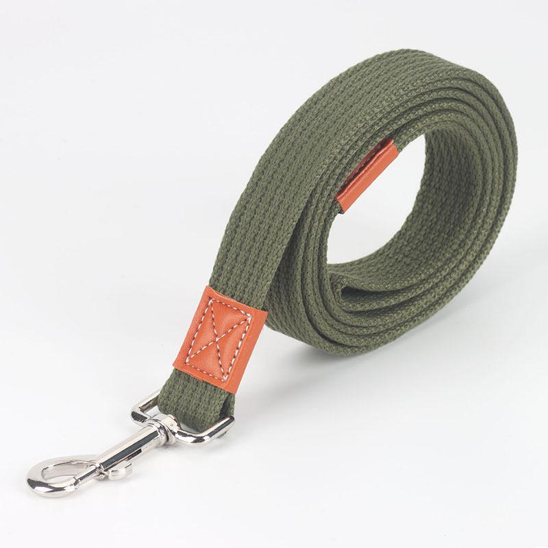 

Утолщенный брезентовый поводок для средних и крупных собак: Идеально для золотистых ретриверов и лабрадоров 2.5cm x 2m