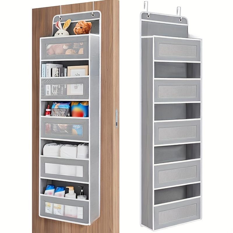 5/4/2-Shelf Hanging Storage Organizer - Behind Door, Anti-Tilt, 5 Large Capacity Pockets, Suitable for Bedroom, Bathroom