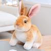 Soft Skin-friendly Simulation Animal Doll Long Ears Realistic Rabbit Plush  Birthday Gift