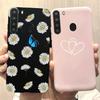 Silicone Phone Case For Samsung Galaxy A21 Case 6.5" Back Cover Coque Soft TPU Fundas Samsung A 21 A21 SM-A215U Protective Shell