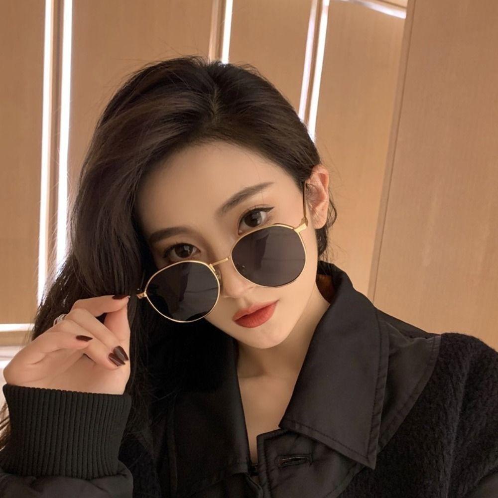 UV Protection Ins Sunglasses Punk Vintage Eyewear Fashion Round Frame Sunglasses  Outdoor