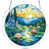 Puzzle Sun Catcher Stained Glass Window Hangings Acrylic Suncatchers Decors for Home Garden Ornament Housewarmings Gift