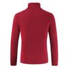 Autumn and Winter Men's High Neck Sweater Korean Version Slim Fit Youth Solid Color Pullover Bottom Knitted Jersey