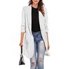 QICED Women's Vintage Casual Long Sleeve Jackets & Coats