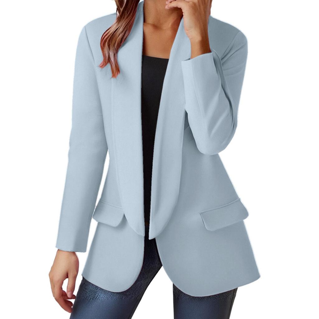 Women's  Fashion  Long Sleeve Open Front  Business Casual Cardigan, Fashion Jacket,