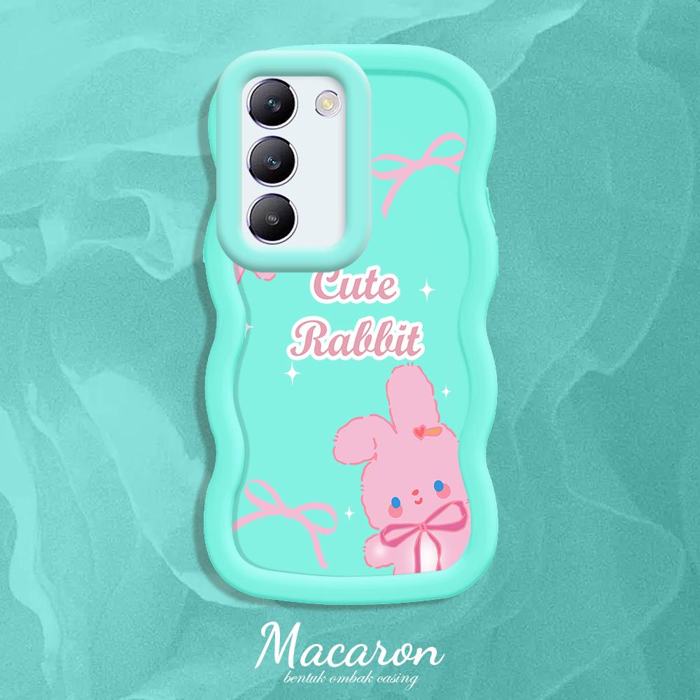 

Окрашенный узор Big Wave Edge Мягкий силиконовый материал Macaron чехол для телефона противоударный защитный резиновый чехол для OnePlus Vivo Motorola Moto Vivo Y20I синий