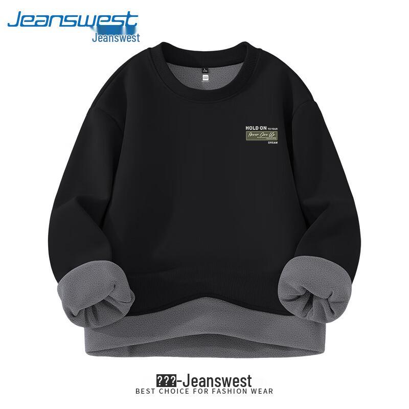 

Jeanswest Men s Fleece-Lined Crew Neck Sweatshirt 2XL