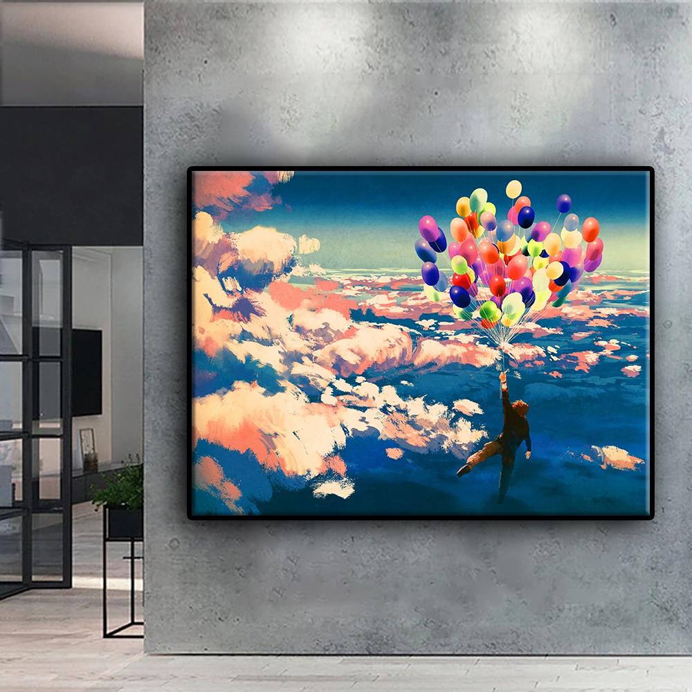 DIY 5D Diamond Painting Hot Air Balloon Cross Stitch Kit Full Drill Embroidery Mosaic Art Picture of Rhinestones Gift