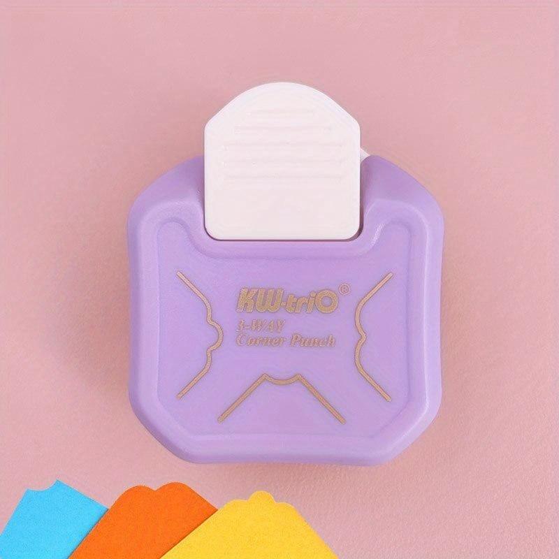 

1pcs New Corner Rounder Mini Corner Trimmer Punch R4/R7/R10mm Round Corner DIY Paper Card Photo Planner Cutting Supplies фиолетовый