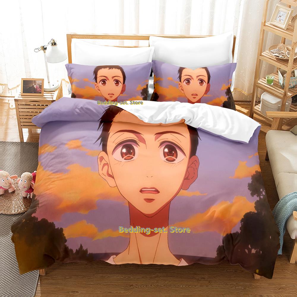 Comforter Dance Dance Danseur Bedding Set Cartoon Anime Three-Piece Set Adult Kid Bedroom Three-Piece Suits 3D Kawaii Juego De Ropa D