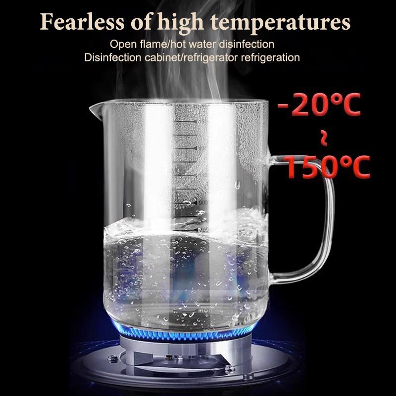 1L/1.5L Stainless Steel Glass Oil Strainer Pot Container Jug Storage Can With Filter Cooking Oil Pot For Kitchen Household Tools