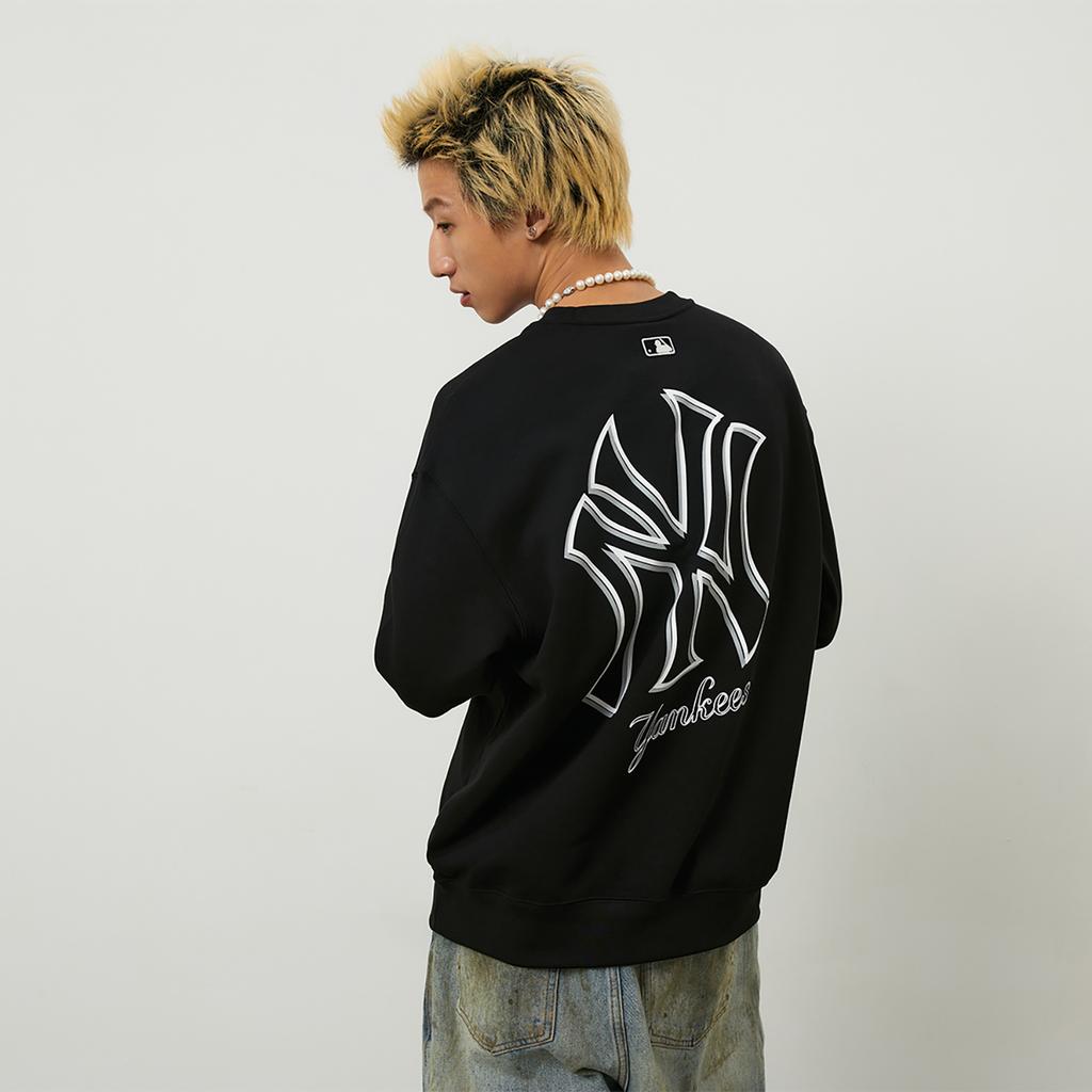 New MLB New York Yankees Basic Collection 24FW American Vintage Sweatshirt Unisex Black 3AMTB9744-50BKS