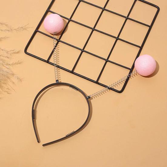 Party Headband Spring Design Glitter Ball Decor Hair Hoop Cartoon Style Autumn Winter Birthday Celebration Accessories