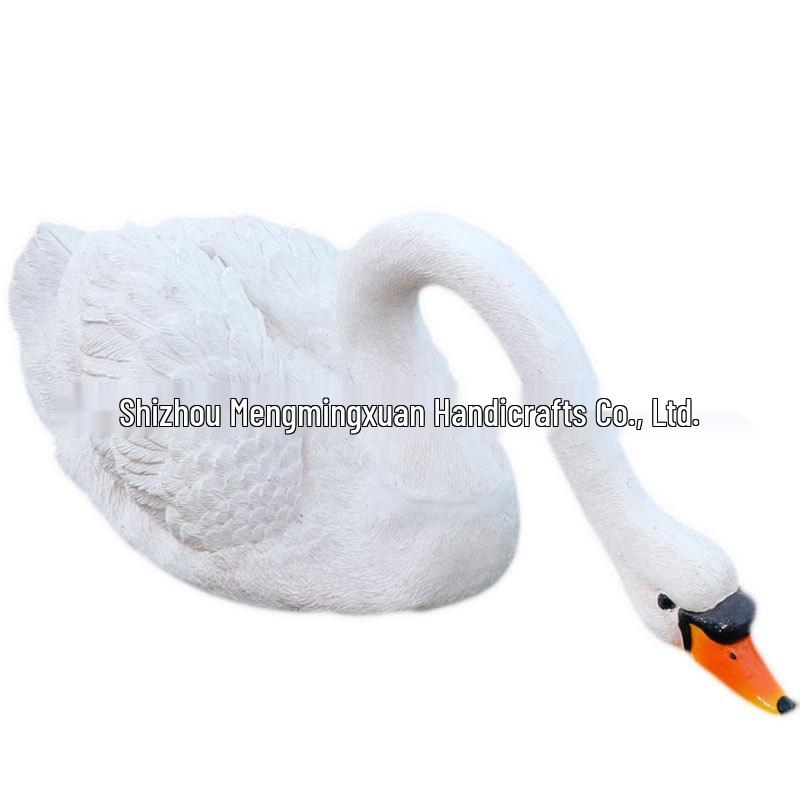 Floating Swan Garden Fountain Sculpture