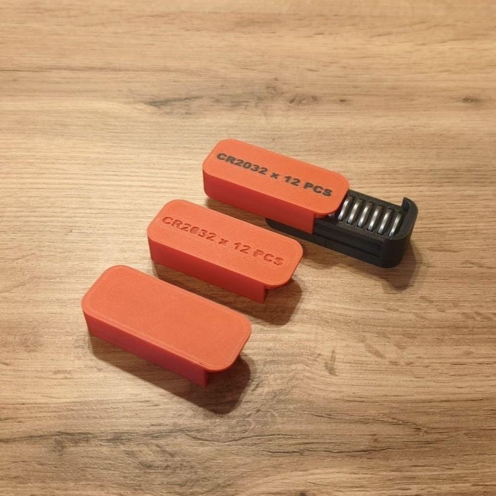 Shockproof Design Button Battery Organizer Portable Battery Organizer Box  Outdoor Travel