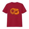 Onion Rings T Shirt Fried Crispy Flavored Appetizer vintage Washed graphic Comfortable homme Stylish Unisex Stretched Slightly
