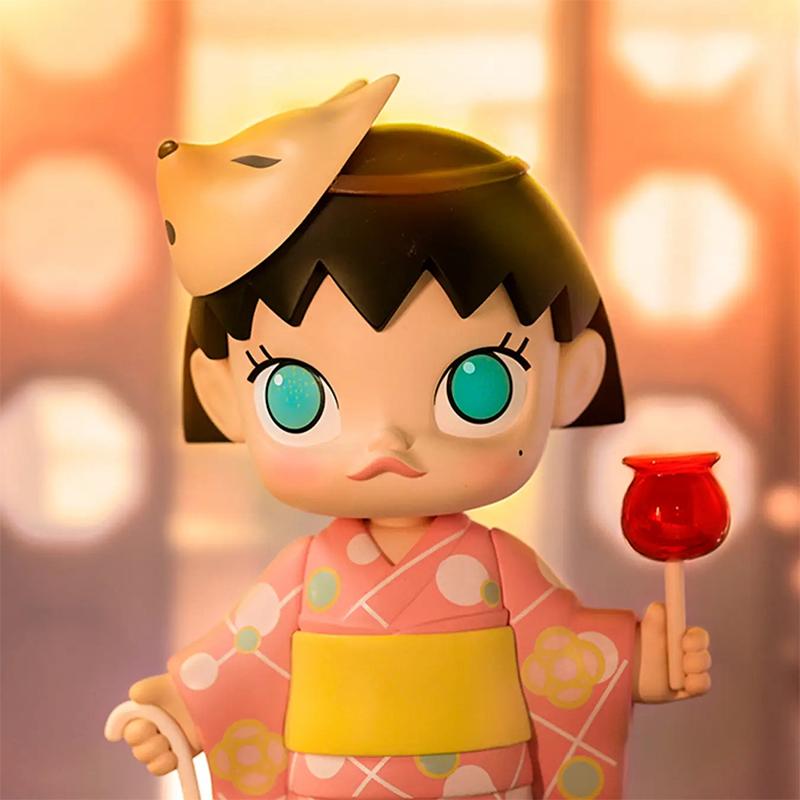 New POP MART MOLLY Cherry Maru Festival Trendy Figures 16cm 220200299