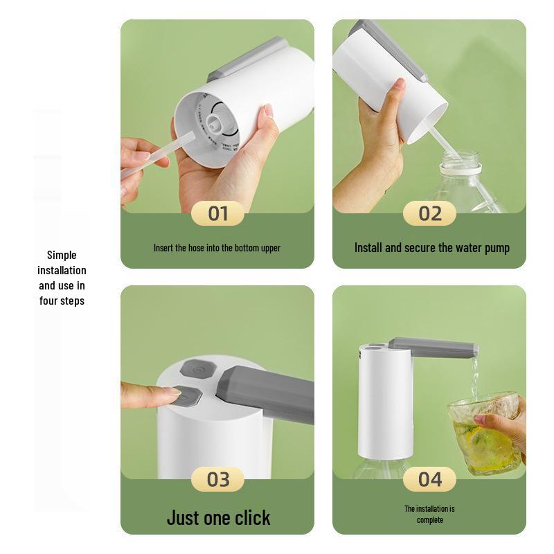 USB Portable Folding Automatic Water Dispenser for Household and Mineral Water
