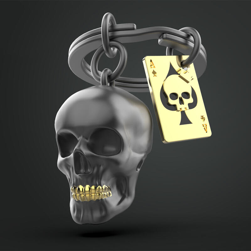 Keyring Skull (Black)