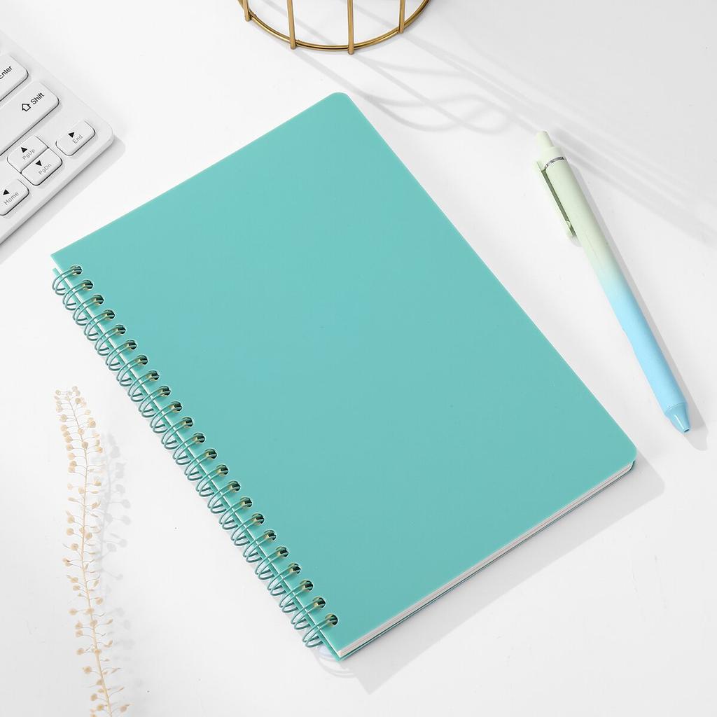 A5 Spiral Notebook 160 Pages, Thick Paper Eye Protection Lined, Writing Notebook for School College Office Diary
