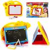 Double-Sided Magnetic Educational Board Chalk Markers 2-in-1 Yellow