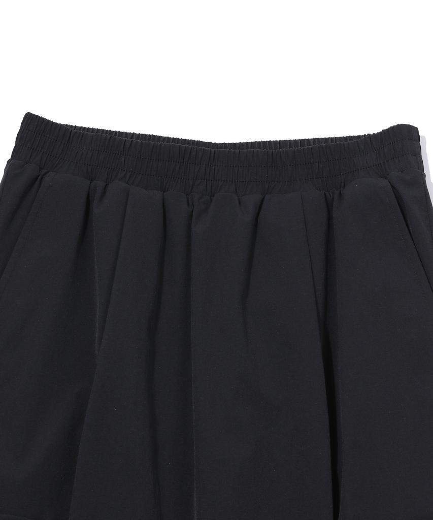 Vintril New York Stretch Woven Long Skirt (Black)