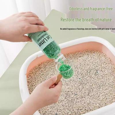 Cat Litter Deodorizing Beads - Odor Remover and Litter Box Companion