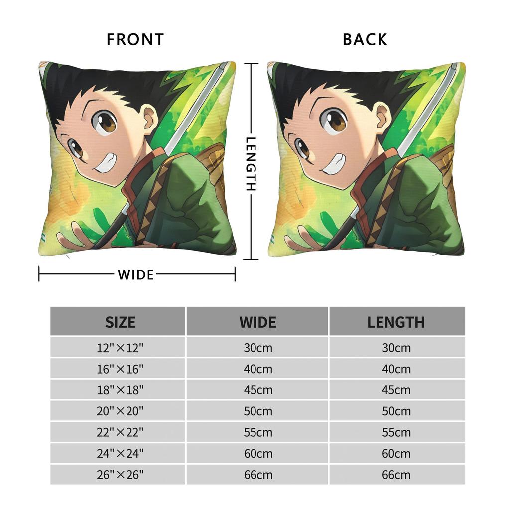 Pillow Case Anime Gon Graphic Pillow Cover For Sofa Home Decor Novelty Pillowcases