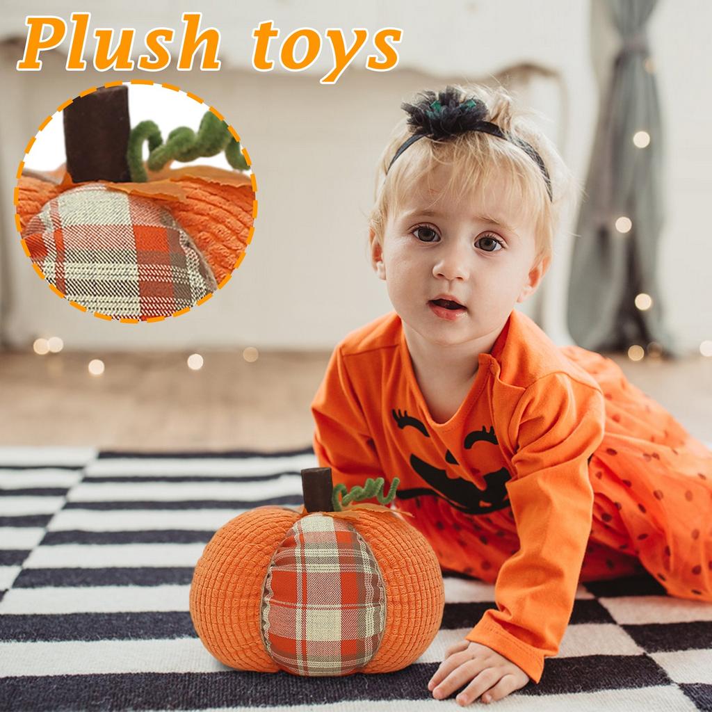 Fabric Pumpkins, Holiday Decorations, Decorative Ornaments, Plush Toys.