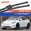 Für Tesla Model Y -   Scheibenwischer Frontwischerblätter Windschutzscheibe Windschutzscheibe Fensterbürste 26"+19"