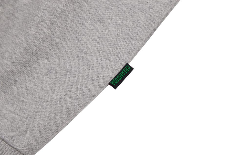 CREAM SODA LAB Human Highlight Fire Sweatshirt Gray Red