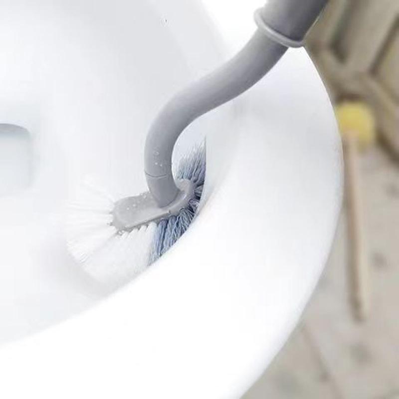 Soft Bristle Elbow Toilet Cleaning Brush