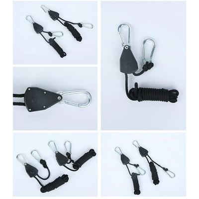 1/2/4/6/8/10/12/14/16pcs Hanger Pulley Ratchets Kayak Rope 1/8 Lift Pulley Rope Pulley 1.6M Lock Tie Down Strap Sky Curtain Tent