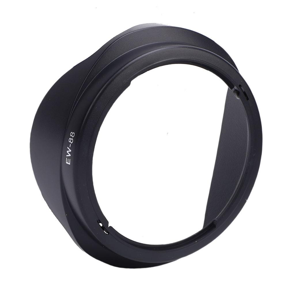 Black Camera Lens Hood Shade Plastic Bayonet Mount Lens Hood Durable Plastic Lens Hood Photography