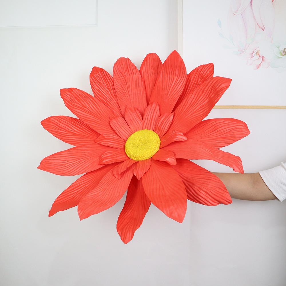 Nowy 50cm Sztuczny Stokrotka Duży Wielokolorowy Symulowany Kwiat Wodoodporny Pianka PE Stokrotka Dekoracja Ślubna