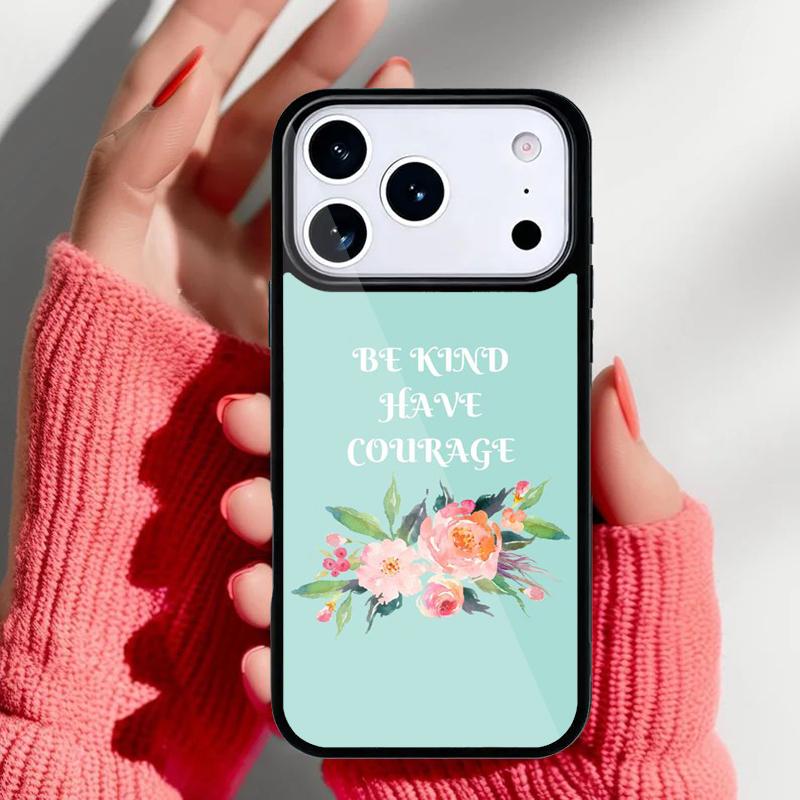 Be Kind soft Phone Case for iPhone 17 16 15 14 13 Pro Max Back Cover for 12 11 Pro Coque