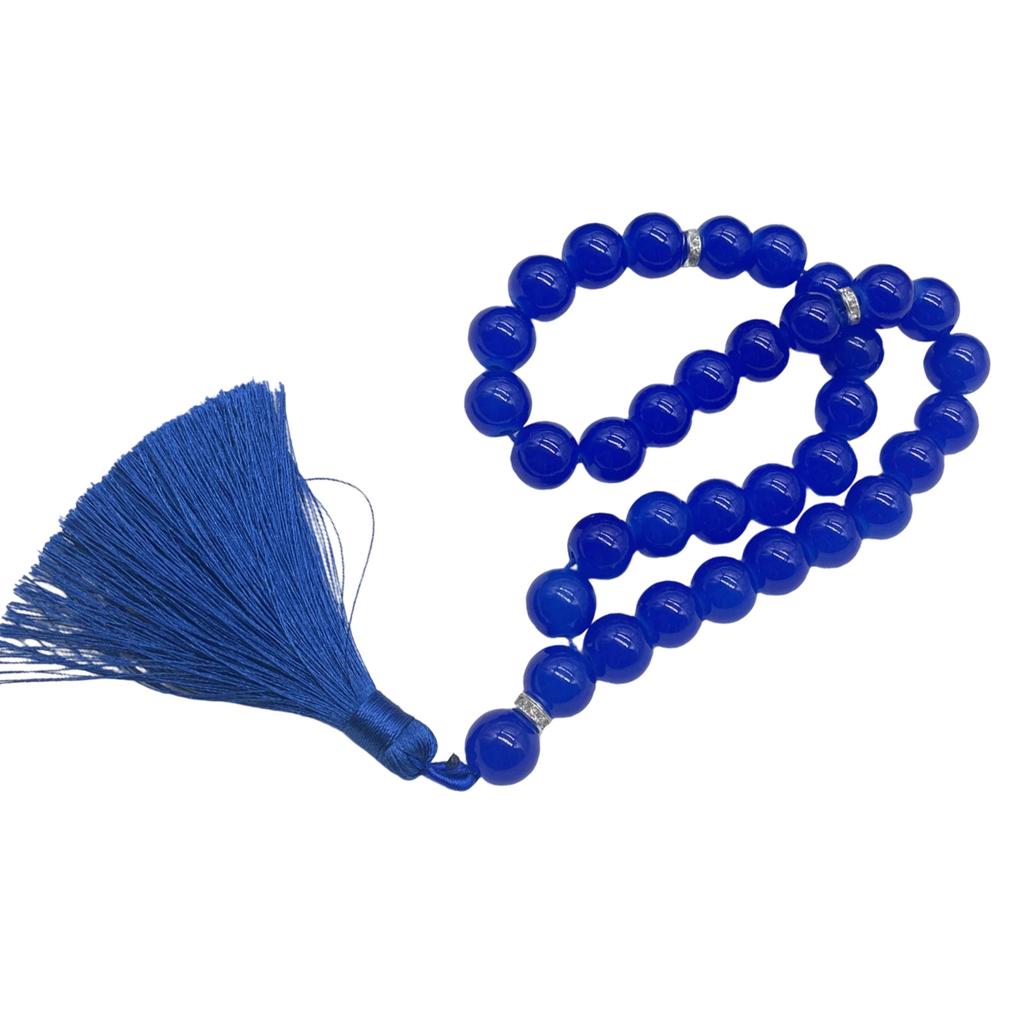 33 Bead Islamic Prayer Beads For Travel Religious Accessory Muslims Tasbih With Glass Beads for Everyday Worship Use